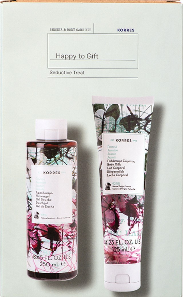 Korres Promo Jasmine Showergel Αφρόλουτρο με Γιασεμί 250ml & Jasmine Body Milk Γαλάκτωμα Σώματος με Γιασεμί 125ml
