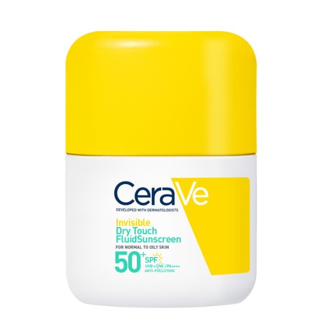 CeraVe Invisible Dry Touch Fluid SPF50+​ Αντηλιακό Προσώπου για κανονική έως λιπαρή επιδερμίδα​, 50ml