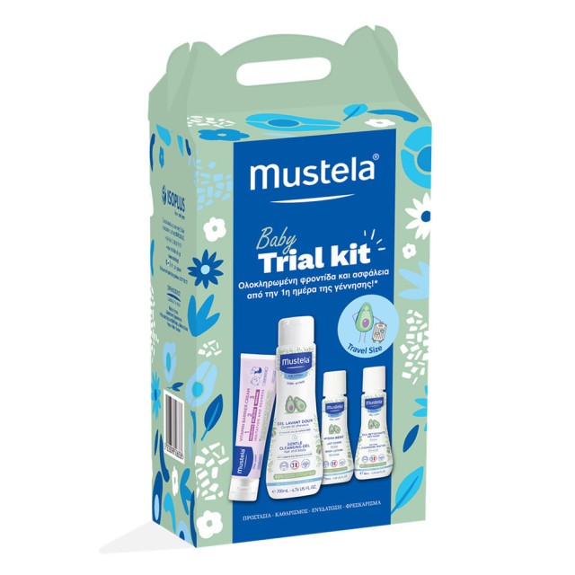 Mustela Baby Promo με Gel Καθαρισμού για Σώμα & Μαλλιά, 200ml, Hydra Bebe Κρέμα Ενυδάτωσης Σώματος, 50ml, Νερό Καθαρισμού, 50ml & Κρέμα Αλλαγής Πάνας, 50ml