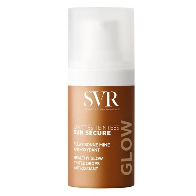 SVR Laboratoire Sun Secure Glow Drops Σταγόνες Φυσικής Λάμψης με Χρυσές & Μπρονζέ Πέρλες 15ml