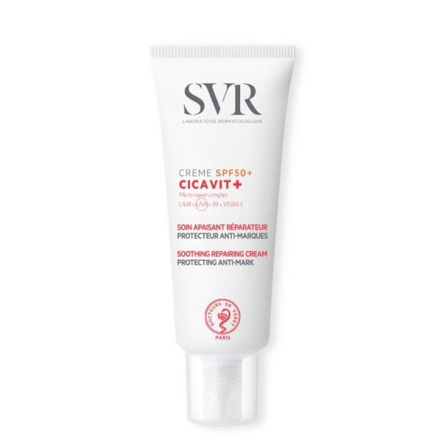 SVR Laboratoire Cicavit+ Creme SPF50+ Καταπραϋντική & Επανορθωτική Κρέμα με SPF50+ 40ml