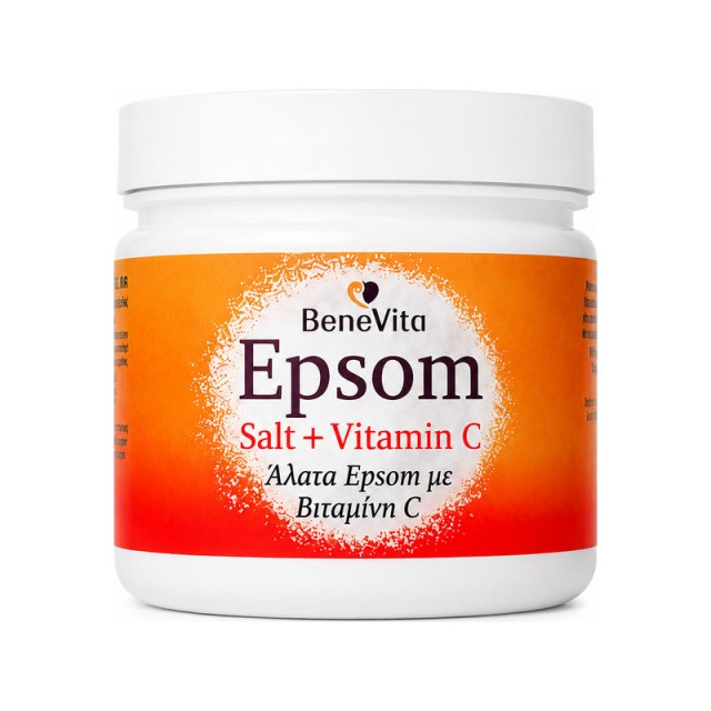 BeneVita Epsom Salt & Vitamin C Άλατα Μπάνιου για Χαλαρωτικό Μπάνιο και Ποδόλουτρο 500g