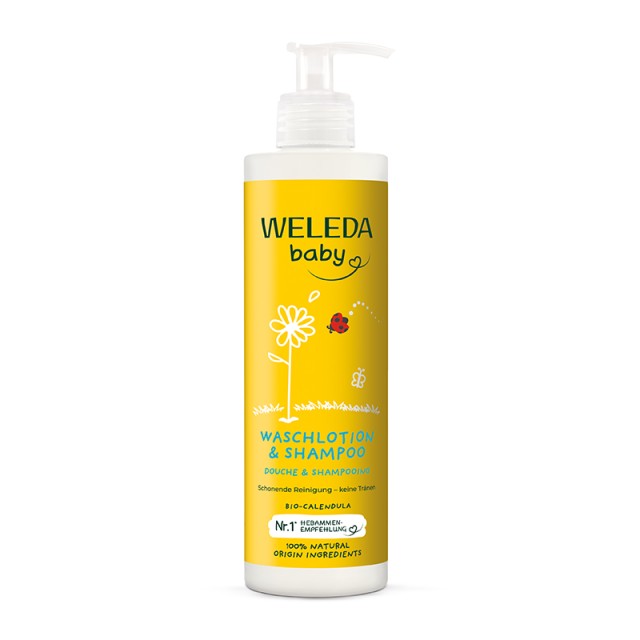Weleda Baby Σαμπουάν & Αφρόλουτρο Καλέντουλας 400ml
