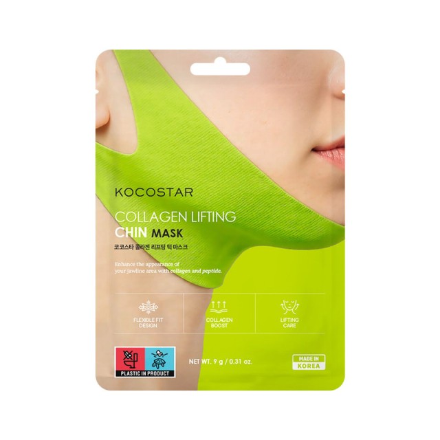 Kocostar Collagen Lifting Chin Mask Επίθεμα Σύσφιξης για το Πιγούνι 9g
