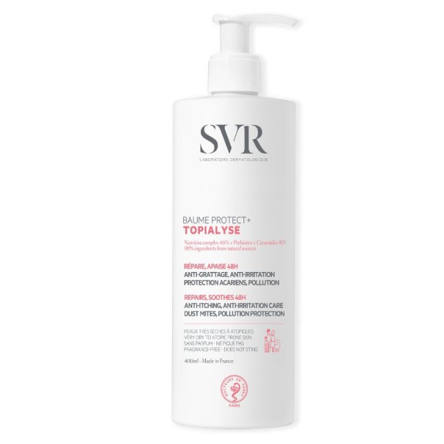 SVR Laboratoire Topialyse Baume Protect+ Θρεπτική Κρέμα Σώματος & Προσώπου για Πολύ Ξηρό Δέρμα 400ml