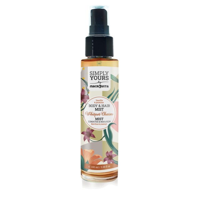 Macrovita Simply Yours Mist Σώματος και Μαλλιών Whisper Charm με Βανίλια και Γιασεμί 100ml