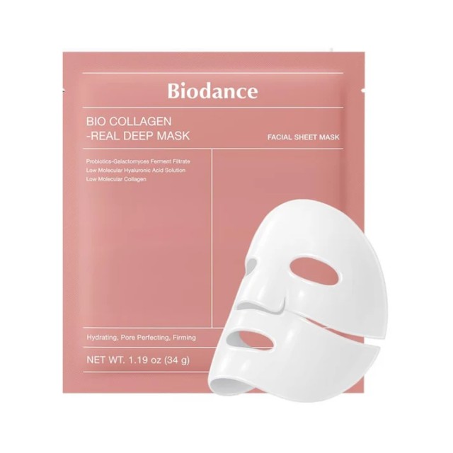 Biodance  Bio-Collagen Real Deep Mask  Ενυδατική Μάσκα για Σύσφιξη, Λάμψη 34g