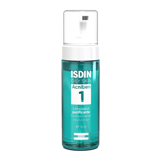 Isdin Acniben Purifying Cleanser Foam Αφρός Καθαρισμού Προσώπου για Λιπαρό και Ακνεϊκό Δέρμα 150ml