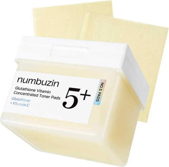 numbuzin No.5+ Glutathione Vitamin Concentrated Toner Pads 70τεμ