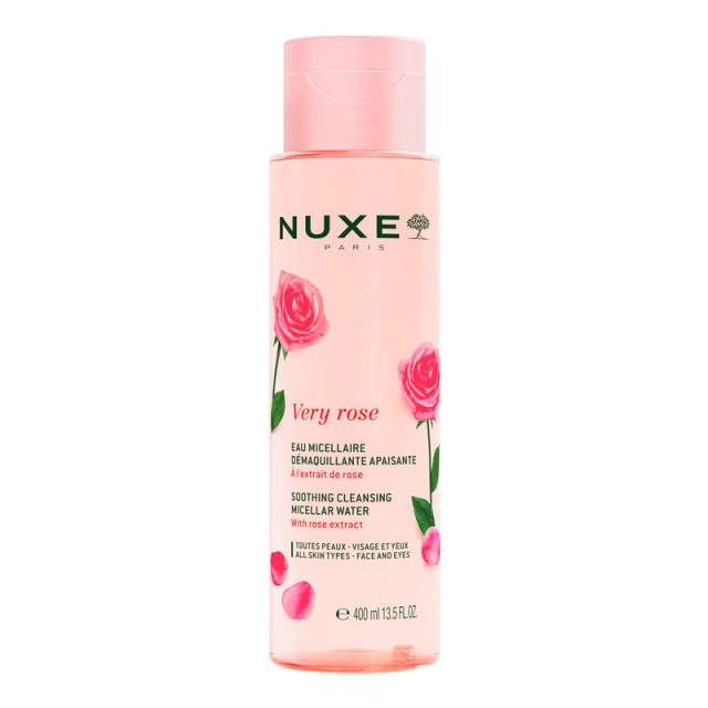 Nuxe Very Rose 3 in 1 Soothing Micellar Water 3 σε 1 Απαλό Νερό Καθαρισμού 400ml