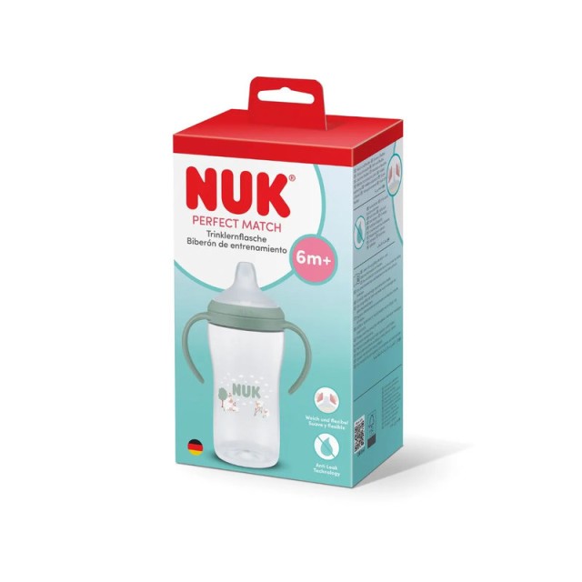 Nuk Perfect Match Eκπαιδευτικό Ποτηράκι με Στόμιο 6m+ Πρόβατο 260ml