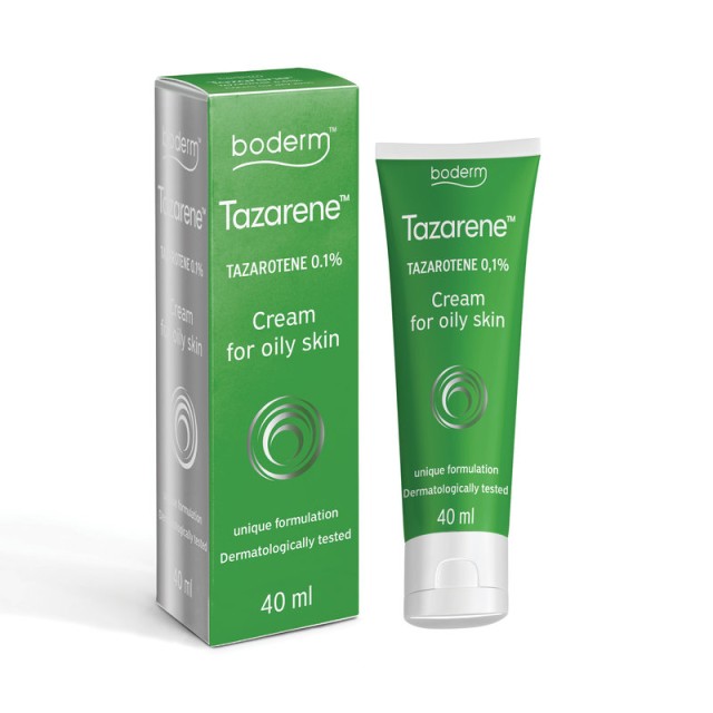 Boderm Tazarene 0.1% Κρέμα για Τοπική Εφαρμογή σε Λιπαρό Δέρμα με Τάση Ακμής 40ml