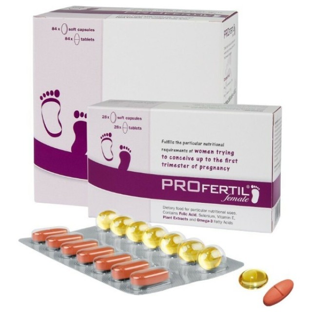 Profertil Female Συμπλήρωμα Διατροφής για την Ενίσχυση της Γυναικείας Γονιμότητας 84caps & 84tabs