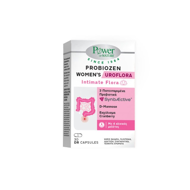 Power of Nature Probiozen Womens Uroflora Συμπλήρωμα Διατροφής με Προβιοτικά για το Γυναικείο Ουροποιητικό Σύστημα 30 κάψουλες
