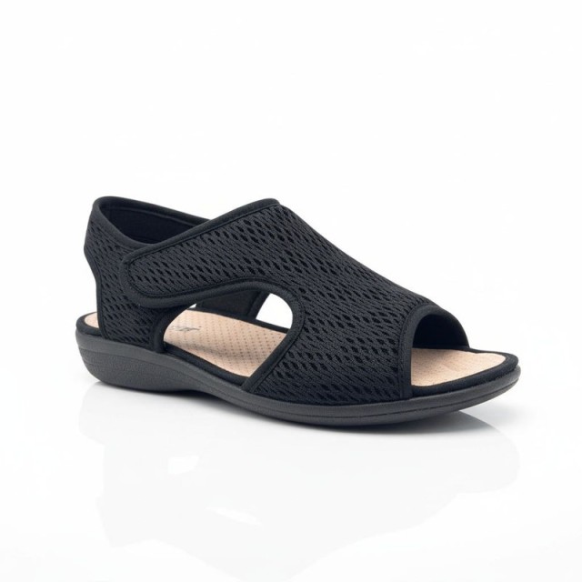 SaveYourFeet Γυναικείο Aνατομικό Πέδιλο Μαύρο No 39 (7030)