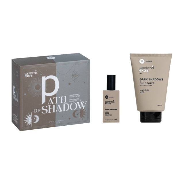 Panthenol Extra Men Promo Pack Path of Shadow Dark Shadow 3in1 Cleanser 200ml & Dark Shadow Eau De Toilette 50ml