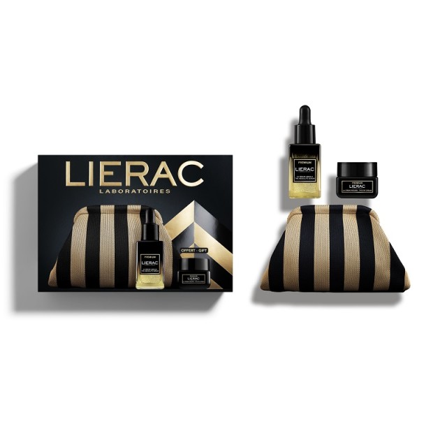 Lierac Xmas Pack Premium The Absolute Serum 30ml + Δώρο η  Premium Eye Cream Κρέμα Ματιών 20ml + ένα νεσεσέρ