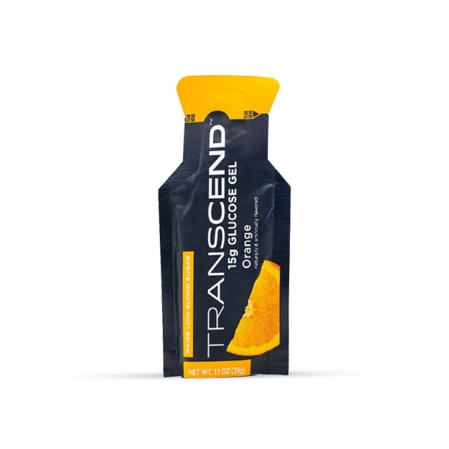 Transcend Glucose Gel Orange Τζελ Καθαρής Γλυκόζης με Γεύση Πορτοκάλι 31gr