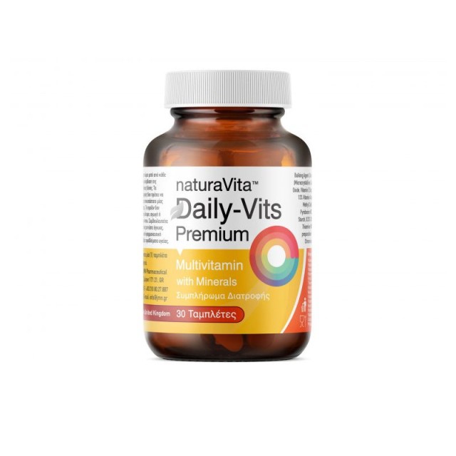 Natura Vita Daily Vits Premium Multivitamin with Minerals  30 ταμπλέτες