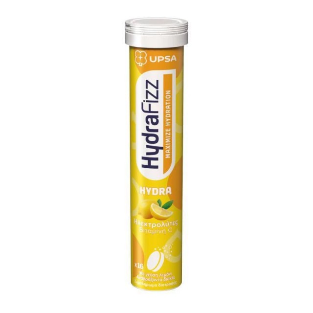 Upsa HydraFizz Hydra 16 Αναβράζοντα Δισκία με Γεύση Λεμόνι