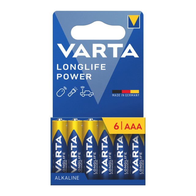 Varta Αλκαλικές Μπαταρίες AAA Longlife Power 1.5V 6τμχ (4903121746)