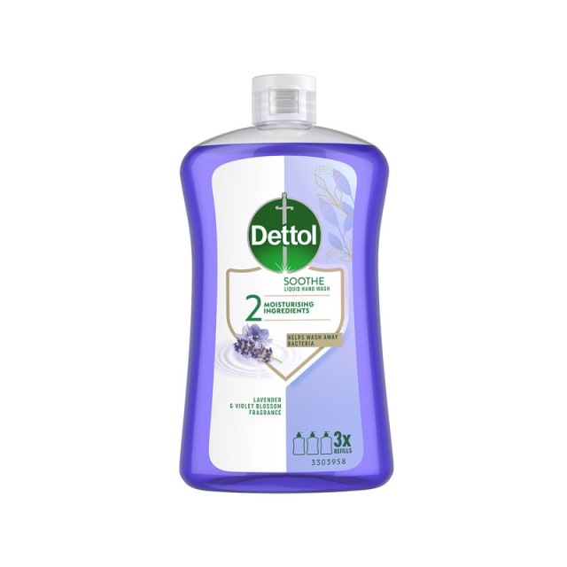 Dettol Ανταλλακτικό Κρεμοσάπουνο Χεριών με Λεβάντα και Άνθη Βιολέτας 750ml