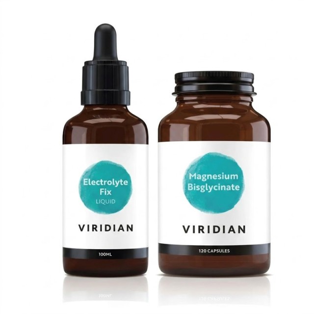 Viridian Promo Magnesium Bisglycinate 120 κάψουλες & Δώρο Viridian Electrolyte Fix Liquid 100ml