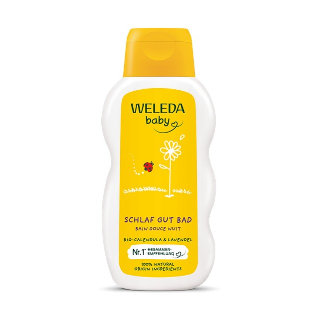 Weleda Baby Good Night Bath Βρεφικό Αφρόλουτρο Με Καλέντουλα και Λεβάντα 200ml