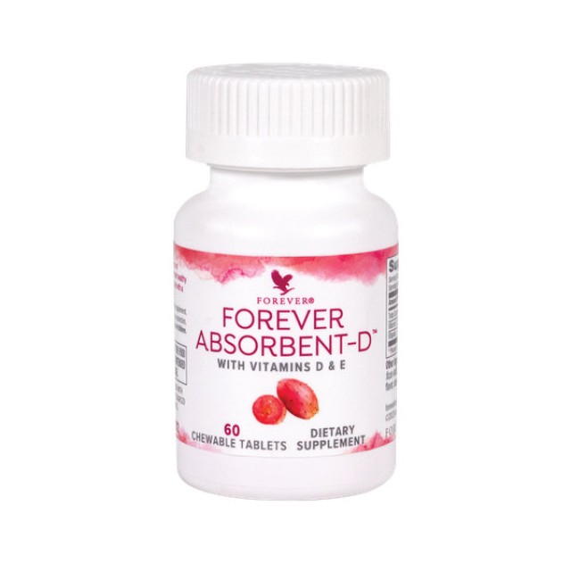 Forever Absorbent-D 60 μασώμενες ταμπλέτες