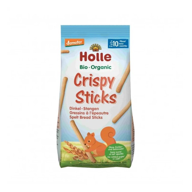 Holle Crispy Sticks Παιδικά Κριτσίνια με Αλεύρι Ντίνκελ  80gr