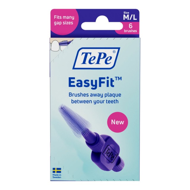 TePe EasyFit Μεσοδόντια Βουρτσάκια σε Μέγεθος M/L 6 τεμάχια