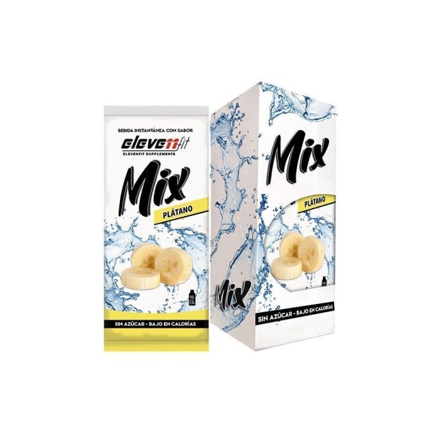 Elevenfit Mix Χυμός Σε Σκόνη Platano (Μπανάνα) Χωρίς Προσθήκη Ζάχαρης 12pack (12x9gr)