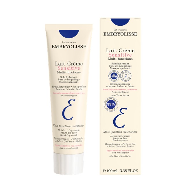Embryolisse Lait-Crème Sensitive Πολυχρηστική Ενυδατική Κρέμα για την Ευαίσθητη Επιδερμίδα, Χωρίς Άρωμα 100ml