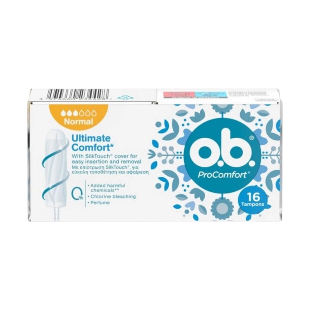 O.B. Pro Comfort Ultimate Normal Ταμπόν Κανονικής Ροής 16τεμ.