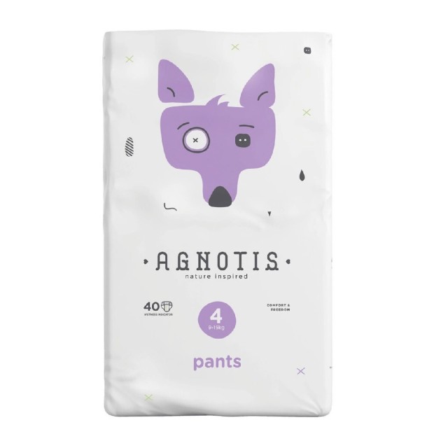 Agnotis Baby Πάνες Βρακάκι No. 4 για 9-15kg 40τμχ
