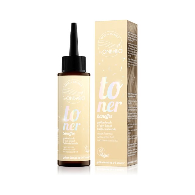 Onlybio Toner Μαλλιών Banoffee Ηλιόλουστος Τόνος, Λάμψη & Διακριτική Ανταύγεια 100ml