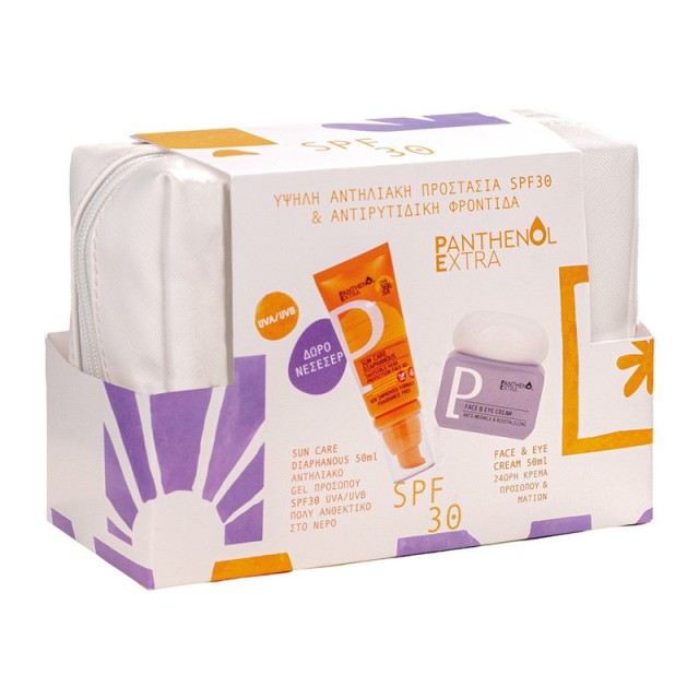 Panthenol Extra Promo Diaphanous SPF30 & Face & Eye Cream Σετ Αντηλιακής Προστασίας & Αντιρυτιδικής Φροντίδας