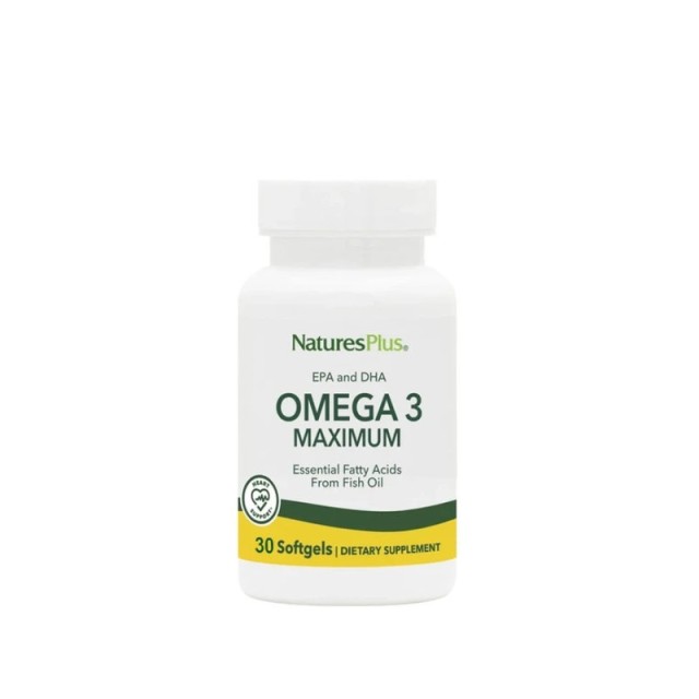 Natures Plus Omega 3 Maximum 30 μαλακές κάψουλες