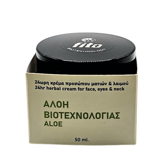 Fito+ Αλόη Βιοτεχνολογίας 24ωρη Φυτική Κρέμα Προσώπου, Ματιών & Λαιμού 50ml