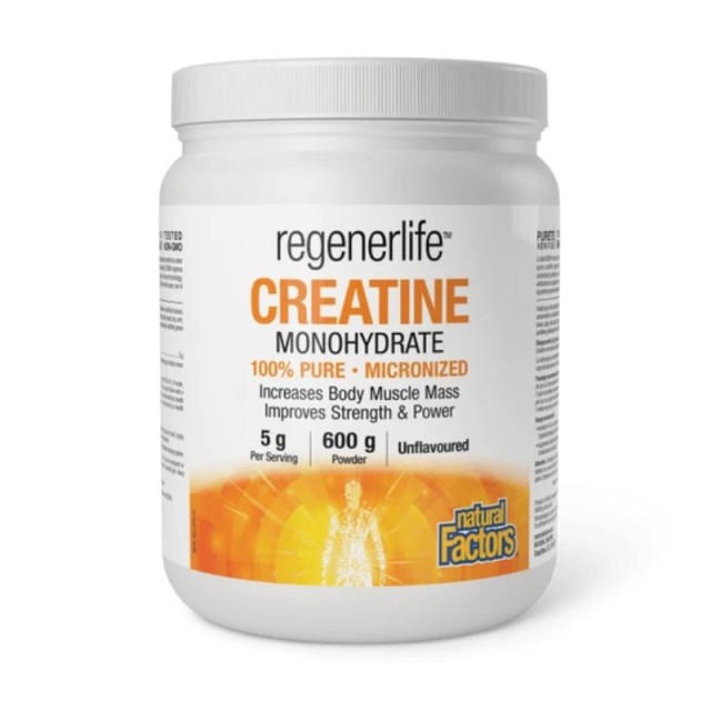 Natural Factors Creatine Monohydrate 100% Καθαρή Κρεατίνη 600g