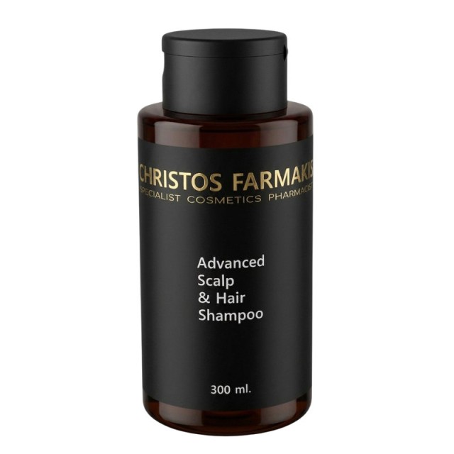 Christos Farmakis Scalp & Hair Shampoo Σαμπουάν για την Ενίσχυση της Τρίχας και την Ρύθμιση της Λιπαρότητας και της Ξηροδερμίας 300ml