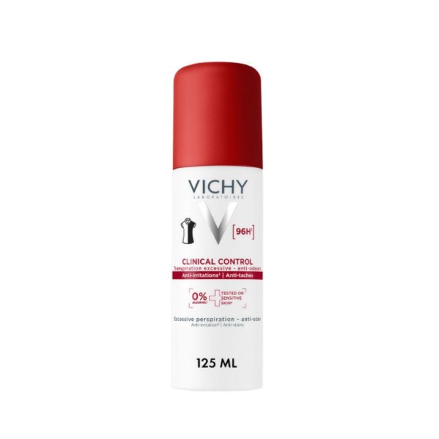 Vichy Clinical Control Αποσμητικό Σπρέι για 96ώρες προστασίας 125ml