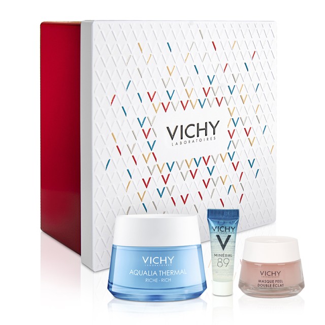 Vichy Aqualia Thermal Riche Kan.-mikt. 50ml + Δωρα Mineral 89 Booster 4ml + Μασκα 15ml 3τμχ
