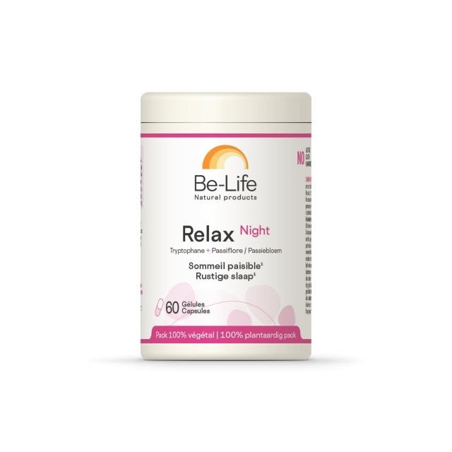 Be-Life Relax Night Συμπλήρωμα για τον Ύπνο 60 φυτικές κάψουλες