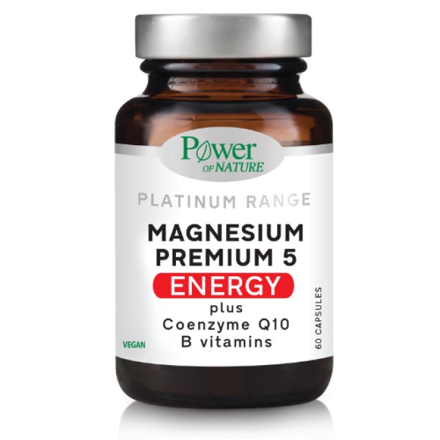 Power Of Nature Magnesium Premium 5 Energy 60 κάψουλες