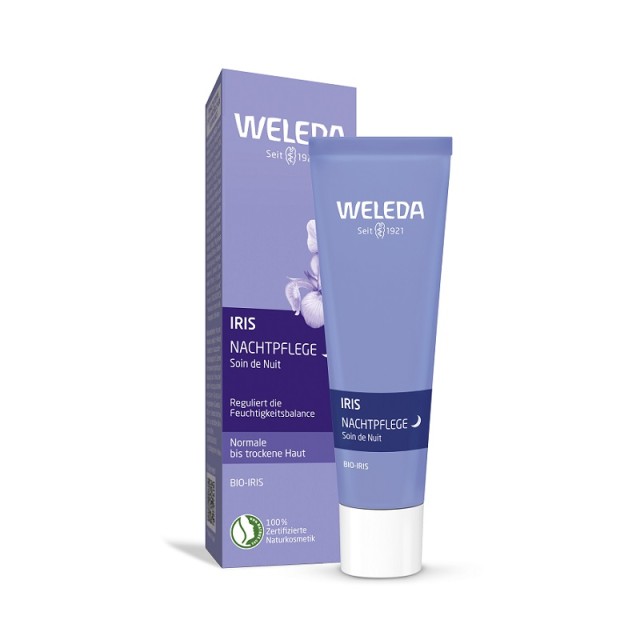 Weleda Iris Hydrating Night Cream Ενυδατική Κρέμα Νυκτός για Κανονικό & Ξηρό Δέρμα 30ml