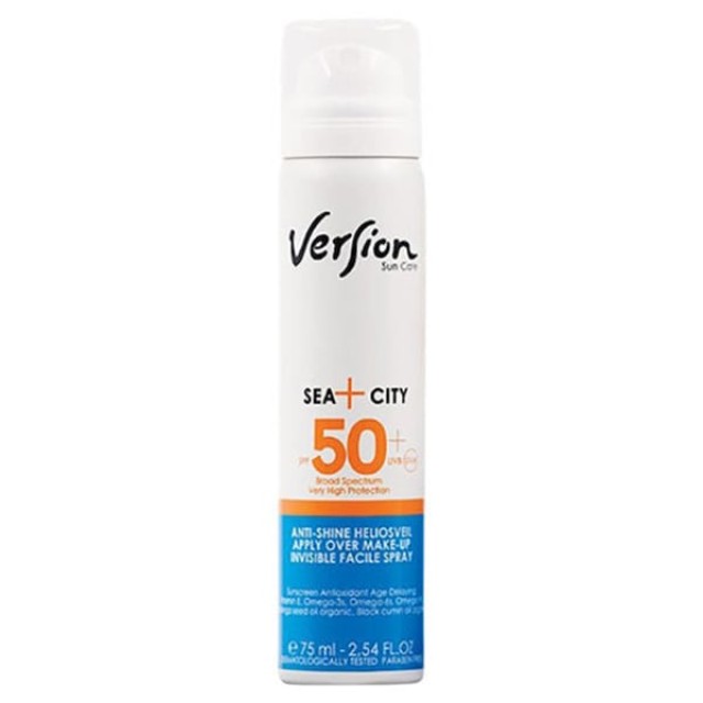 Version Suncare SEA+CITY Invisible Facile Spray SPF50+ Αόρατο Αντηλιακό Σπρέι Προσώπου75ml