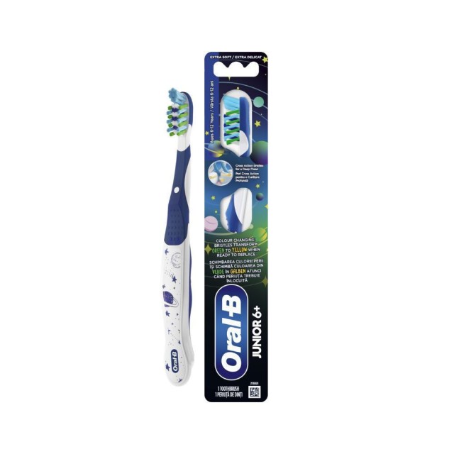 Oral-B Junior Extra Soft Παιδική Οδοντόβουρτσα για 6+ Χρονών, 1τμχ