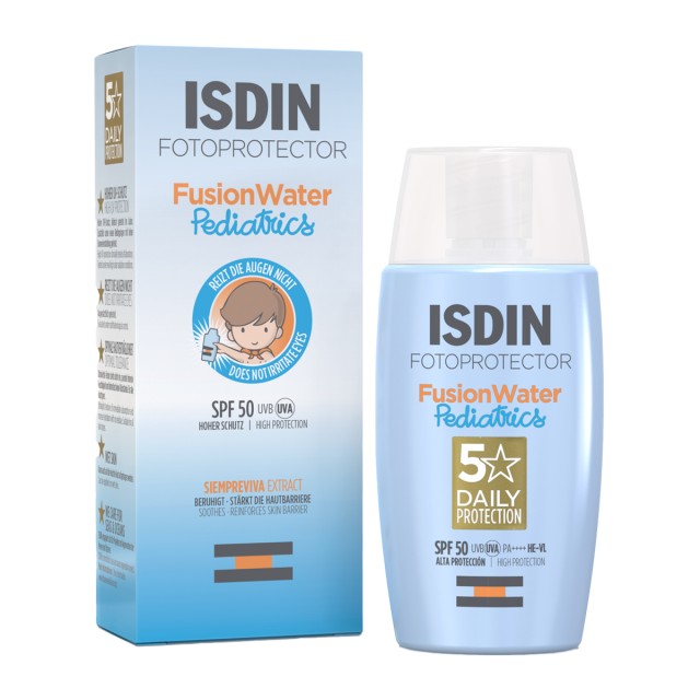 Isdin Fotoprotector Pediatrics Fusion Water Αντηλιακό Προσώπου SPF50 50ml