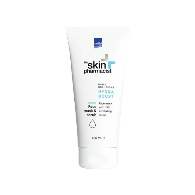 Intermed The Skin Pharmacist Hydra Boost Face Mask & Scrub Μάσκα Προσώπου με Ήπια Φυσική Απολεπιστική Δράση 100ml